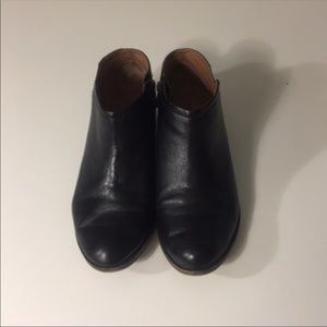 Lucky brand black leather booties NWOT